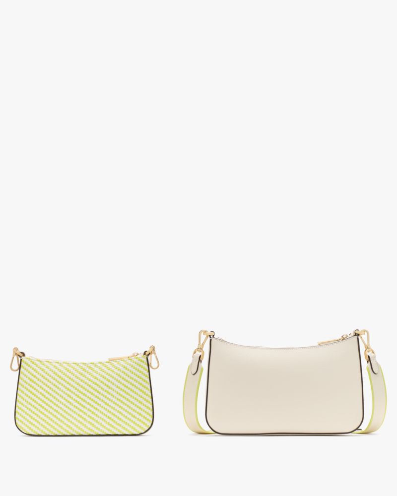 KateSpade Duet Straw Crossbody Lime Slushy Multi