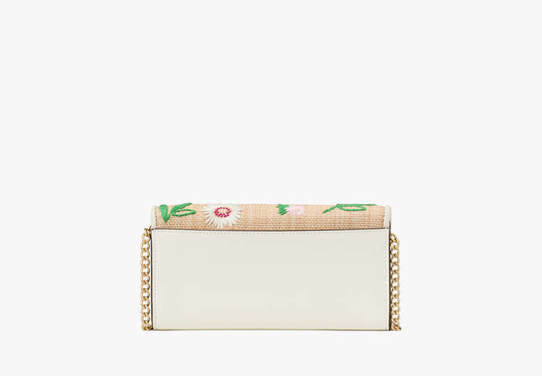 Phoebe Straw Turnlock Wallet-on-chain Natural Multi Natural Multi