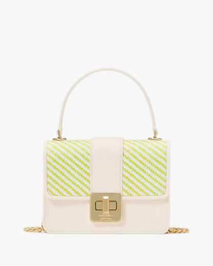 KateSpade Phoebe Turnlock Mini Flap Crossbody Lime Slushy Multi