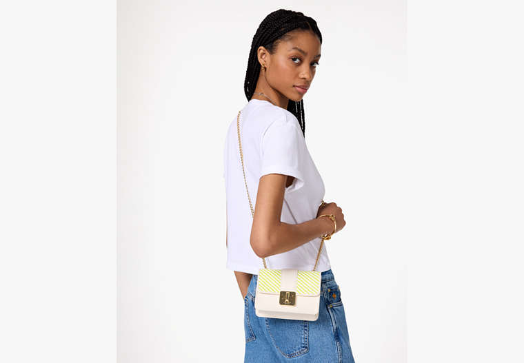 Phoebe Turnlock Mini Flap Crossbody Lime Slushy Multi Lime Slushy Multi