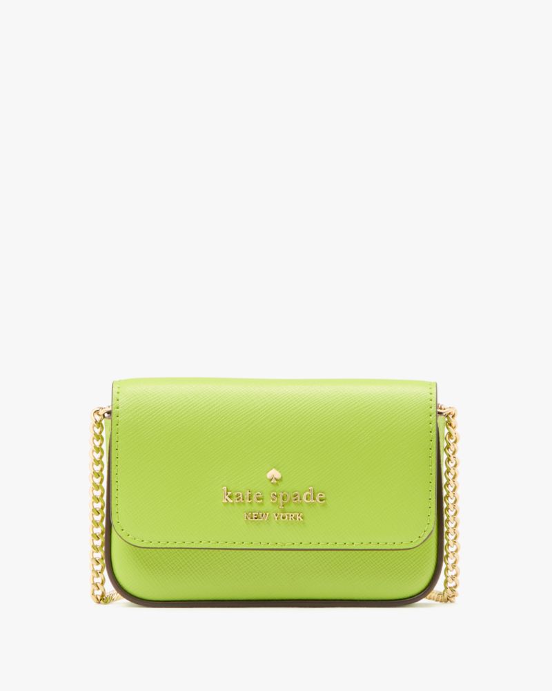 KateSpade Madison Card Case Crossbody Grasshopper Green