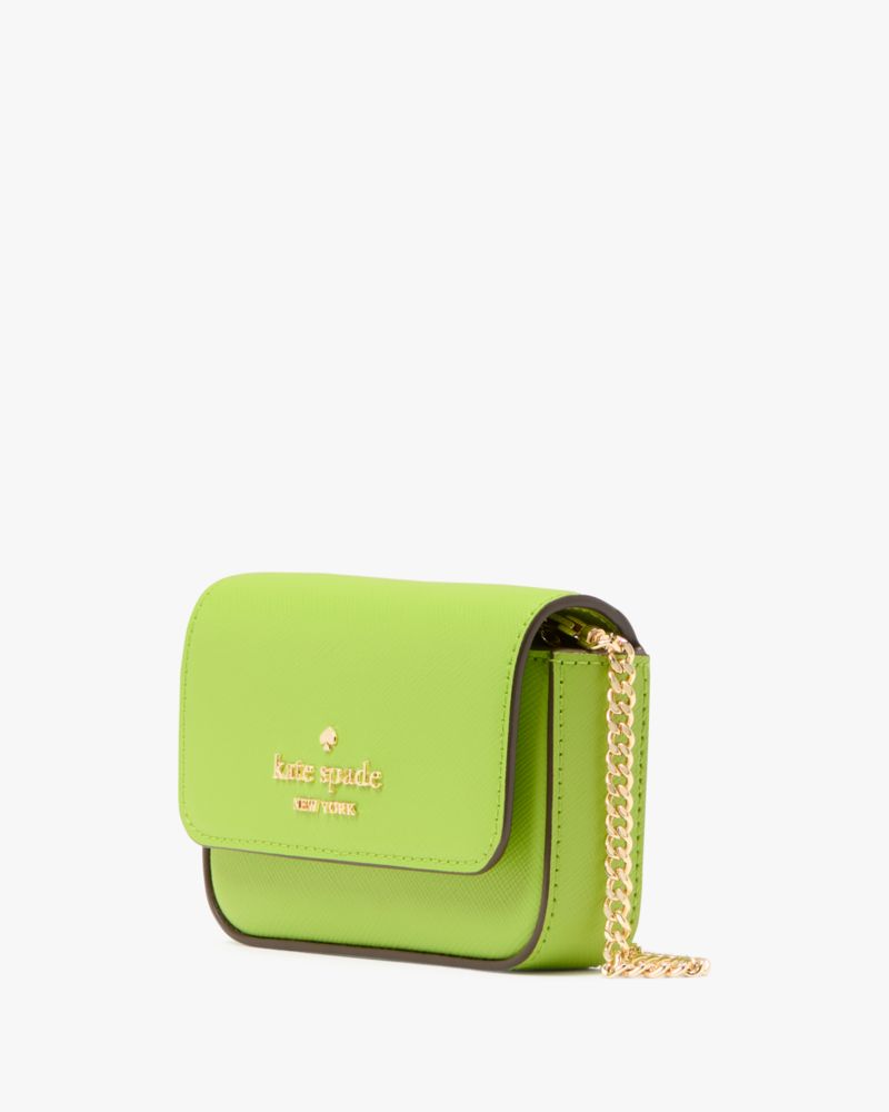 KateSpade Madison Card Case Crossbody Grasshopper Green