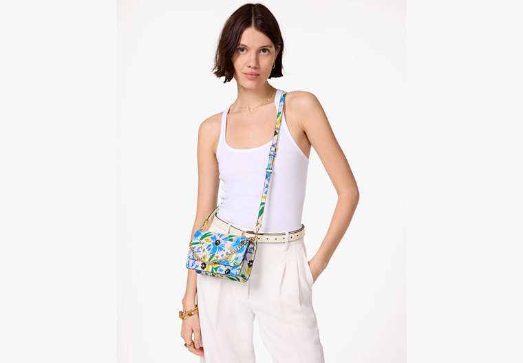 Madison Floral Willow Mini Crossbody Cream Multi Cream Multi