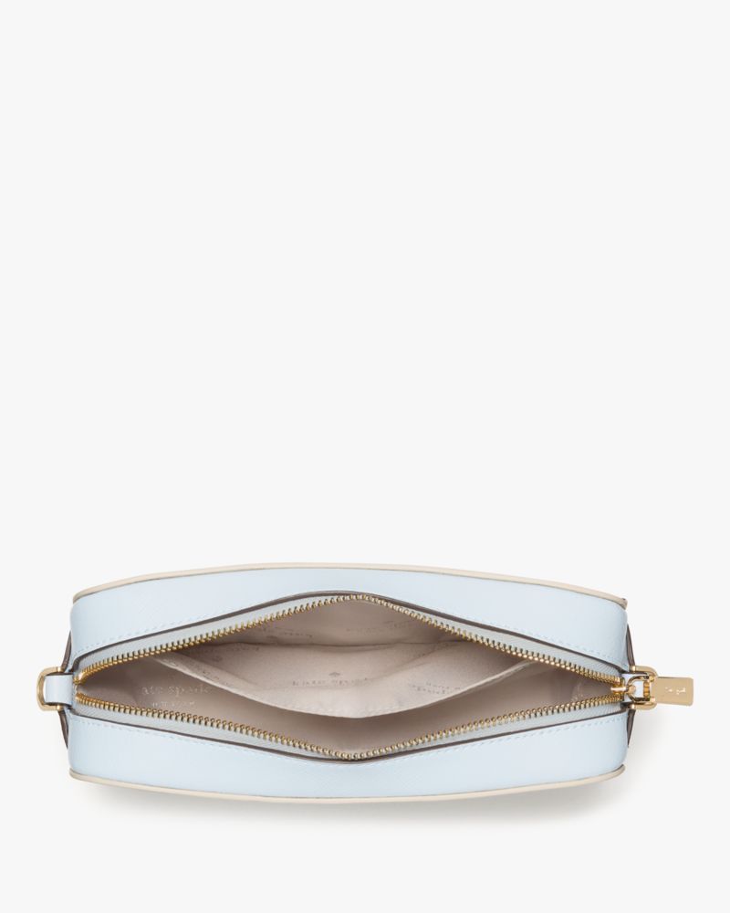 KateSpade Emma Colorblock Pebbled Leather Large Crossbody Enchanted Green Multi