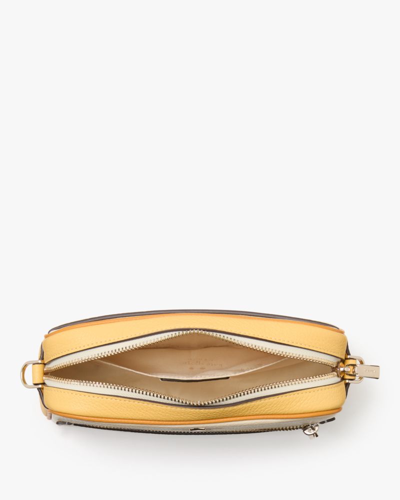 KateSpade Emma Colorblock Pebbled Leather Large Crossbody Buttermilk Glaze Multi