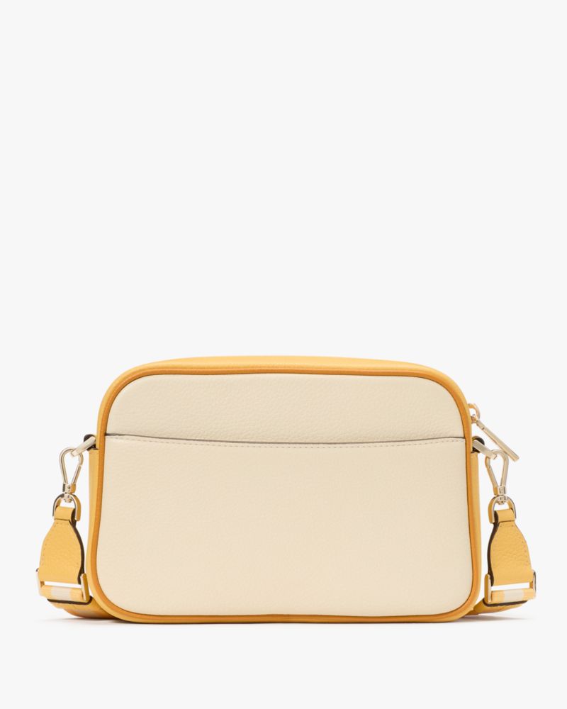 KateSpade Emma Colorblock Pebbled Leather Large Crossbody Buttermilk Glaze Multi