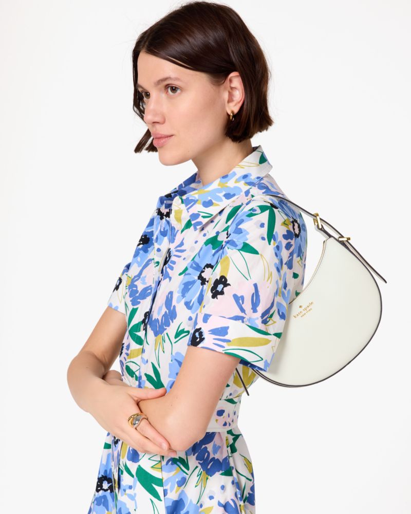 KateSpade Nova Crescent Shoulder Bag Meringue
