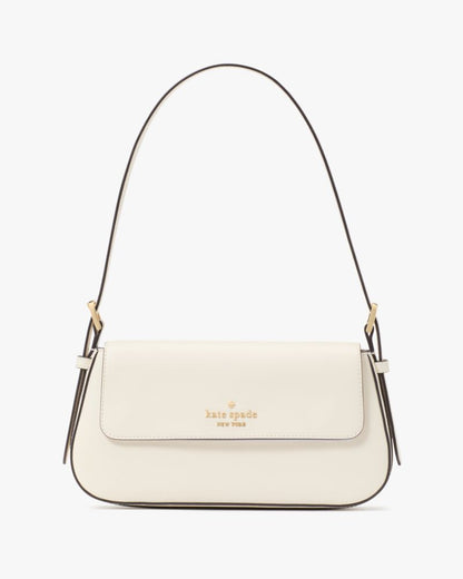 KateSpade Madison Saffiano Leather Small Flap Shoulder Bag Meringue
