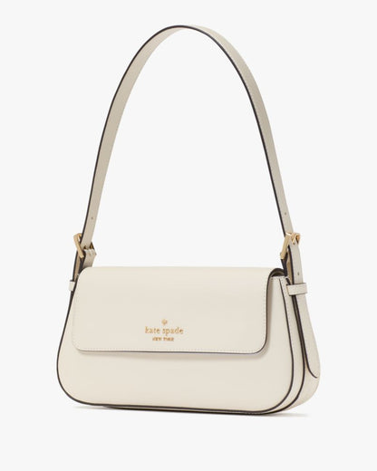 KateSpade Madison Saffiano Leather Small Flap Shoulder Bag Meringue