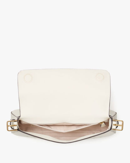 KateSpade Madison Saffiano Leather Small Flap Shoulder Bag Meringue