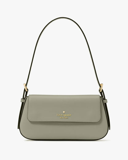 KateSpade Madison Saffiano Leather Small Flap Shoulder Bag Dusky Pine