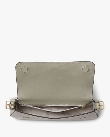 KateSpade Madison Saffiano Leather Small Flap Shoulder Bag Dusky Pine