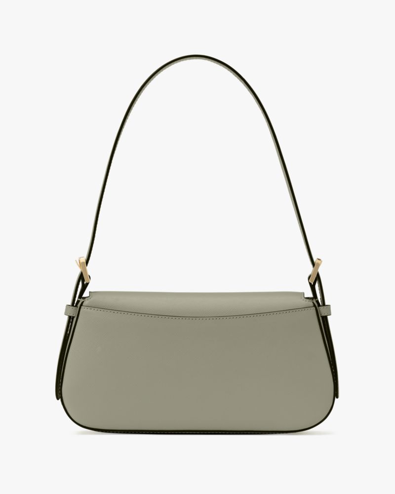 KateSpade Madison Saffiano Leather Small Flap Shoulder Bag Dusky Pine