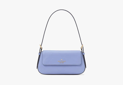 Madison Saffiano Leather Small Flap Shoulder Bag Frosted Blueberry Frosted Blueberry
