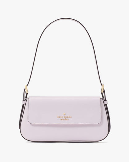 KateSpade Madison Saffiano Leather Small Flap Shoulder Bag Pale Amethyst