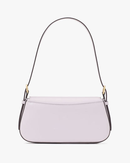 KateSpade Madison Saffiano Leather Small Flap Shoulder Bag Pale Amethyst