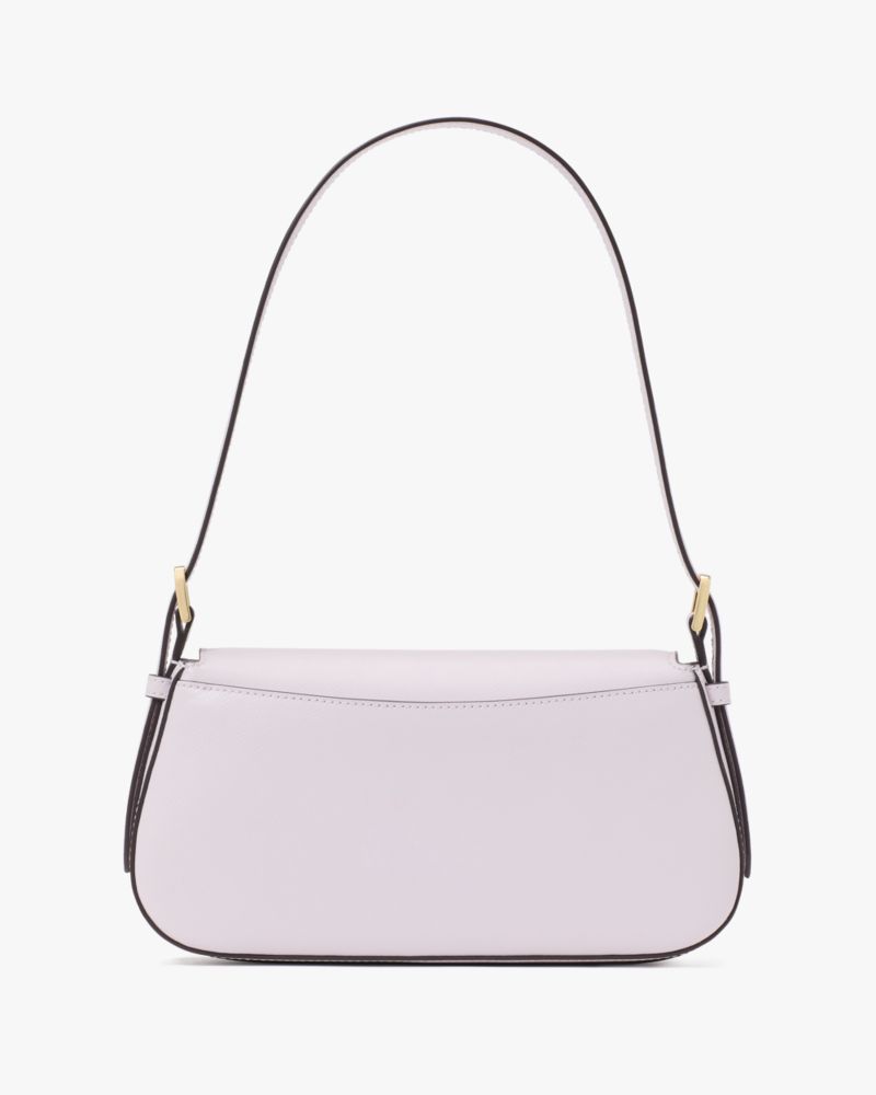 KateSpade Madison Saffiano Leather Small Flap Shoulder Bag Pale Amethyst
