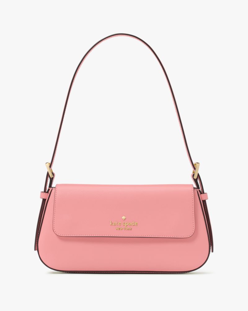 KateSpade Madison Saffiano Leather Small Flap Shoulder Bag Terracotta Tile