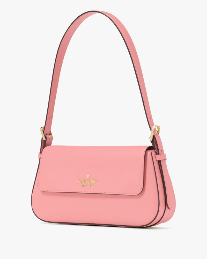 KateSpade Madison Saffiano Leather Small Flap Shoulder Bag Terracotta Tile