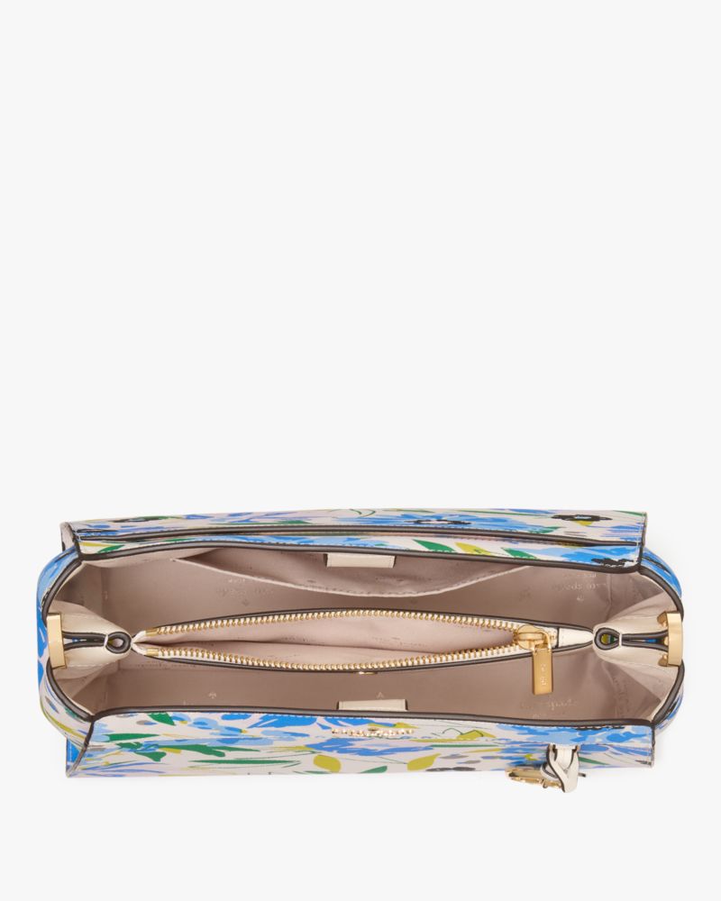 KateSpade Madison Floral Medium Top Handle Satchel Cream Multi