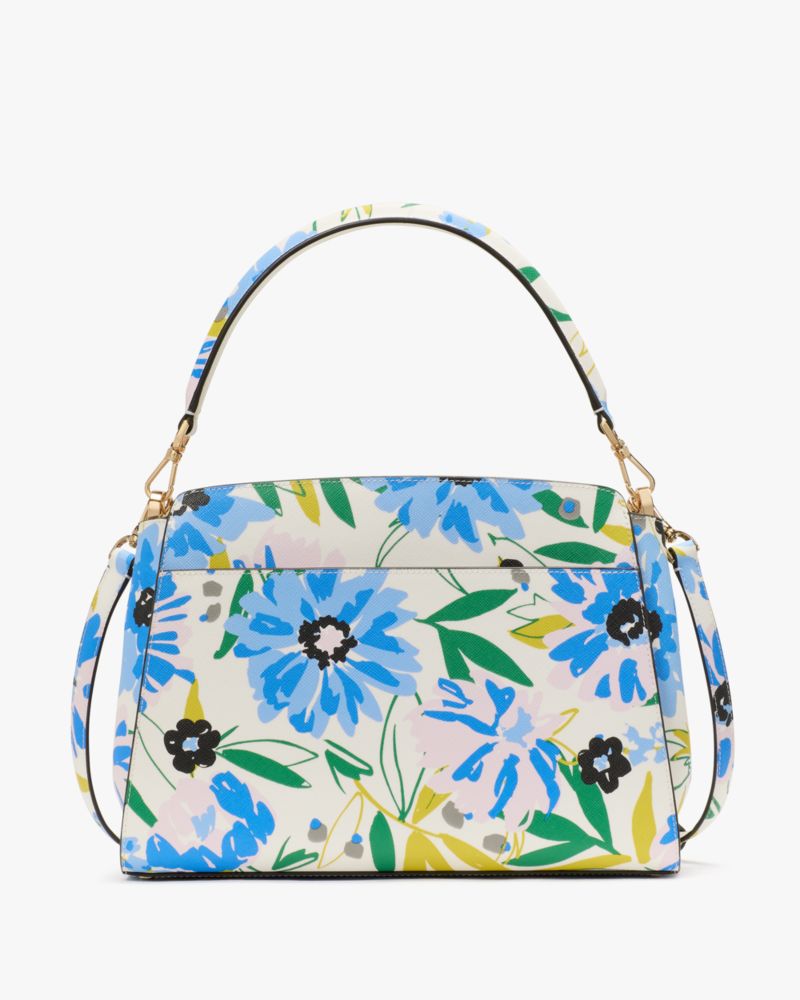 KateSpade Madison Floral Medium Top Handle Satchel Cream Multi