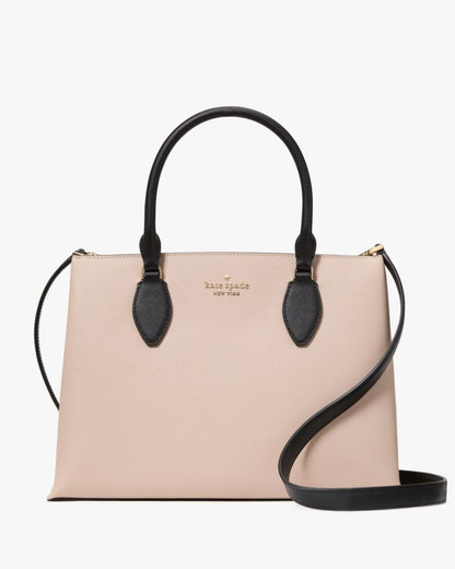 KateSpade Rae Medium Satchel Warm Beige Multi