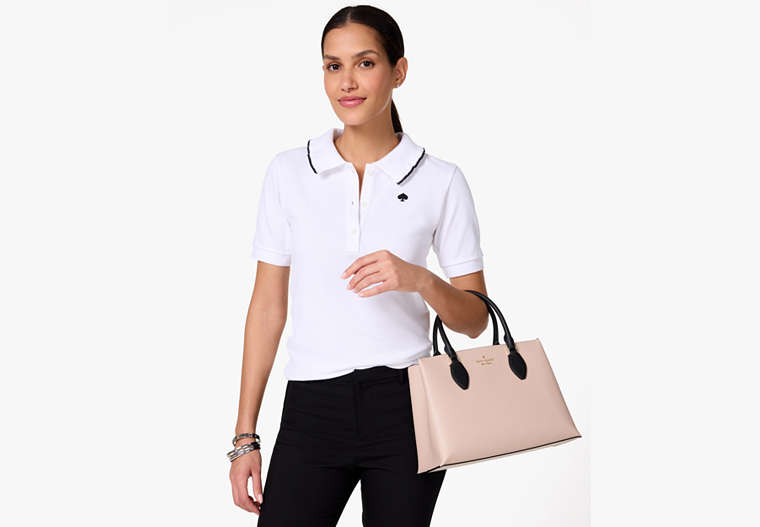 Rae Medium Satchel Warm Beige Multi Warm Beige Multi