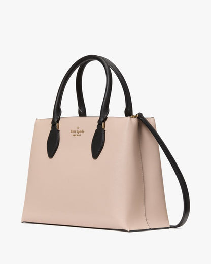 KateSpade Rae Medium Satchel Warm Beige Multi