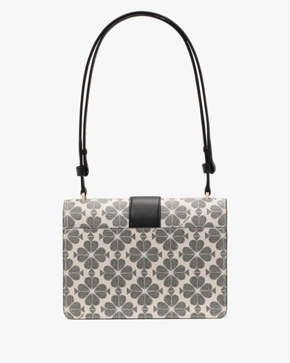 KateSpade Spade Flower Small Flap Shoulder Bag Black Multi