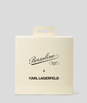 KarlLagerfeld Kl X Borsalino Beach Tote Bag Black/Natural