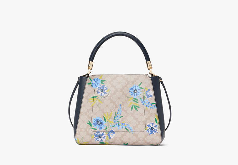 Spade Flower Floral Medium Top Handle Satchel Blazer Blue Multi Blazer Blue Multi