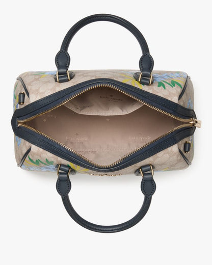 KateSpade Spade Flower Floral Small Dolly Duffle Blazer Blue Multi