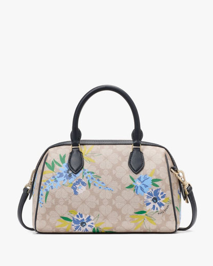 KateSpade Spade Flower Floral Small Dolly Duffle Blazer Blue Multi