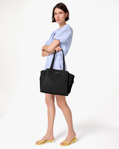 KateSpade Dumpling Medium Tote Black