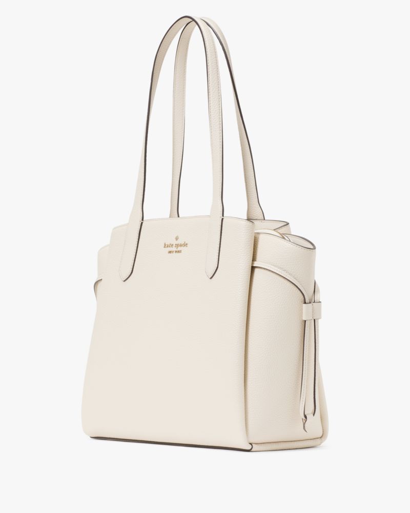KateSpade Dumpling Medium Tote Parchment