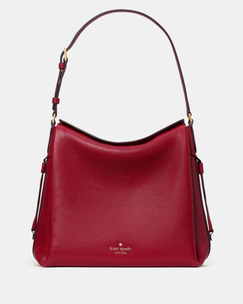 KateSpade Dumpling Large Shoulder Bag Red Jam