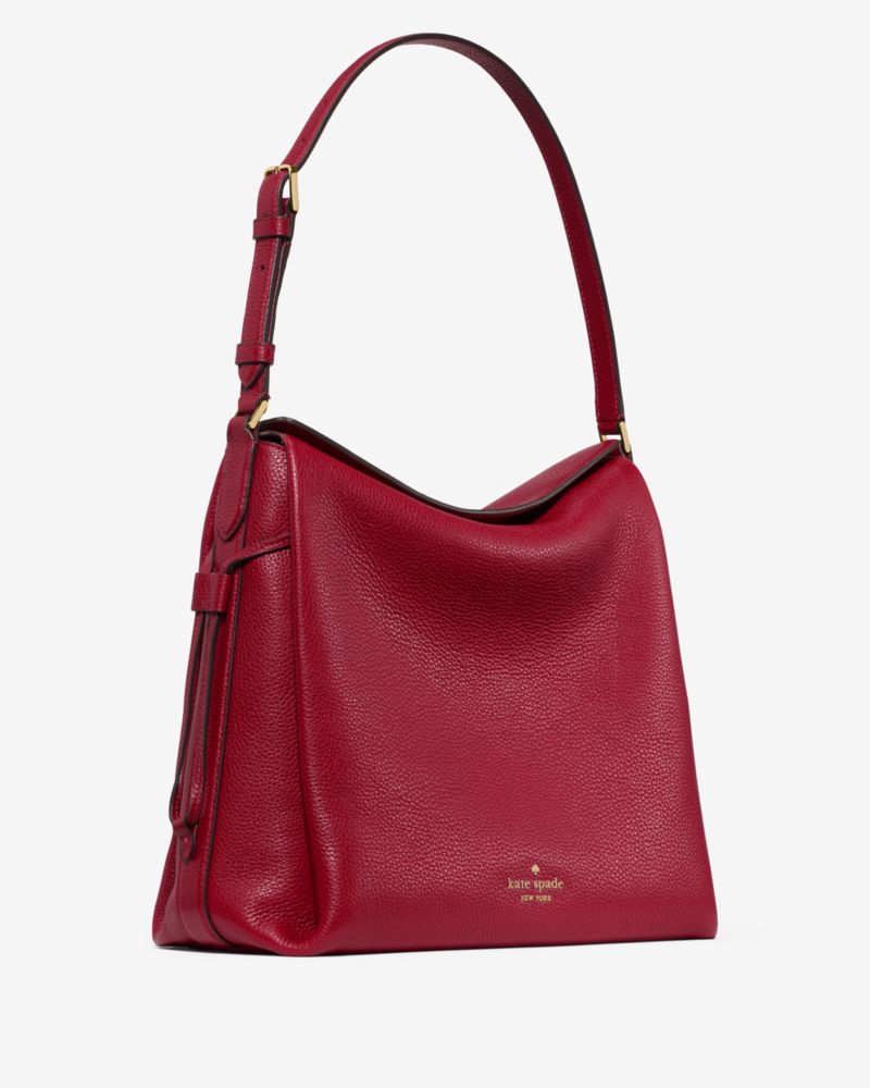 KateSpade Dumpling Large Shoulder Bag Red Jam