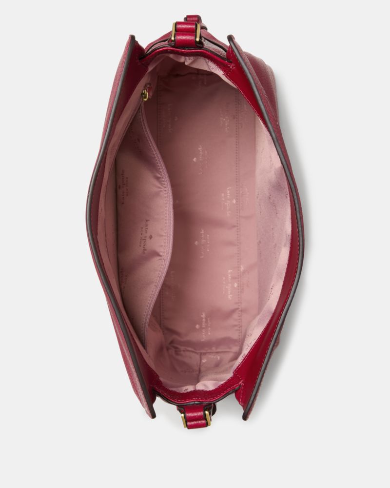 KateSpade Dumpling Large Shoulder Bag Red Jam