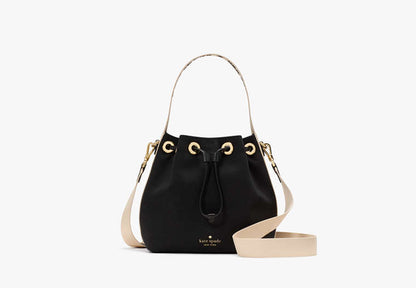 Kip Canvas Bucket Bag Black Black