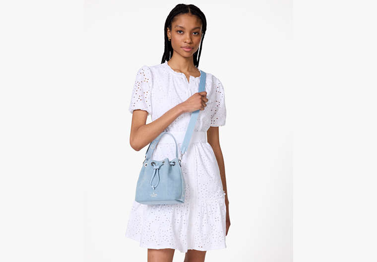 Kip Denim Bucket Bag Blue Multicolor Blue Multicolor