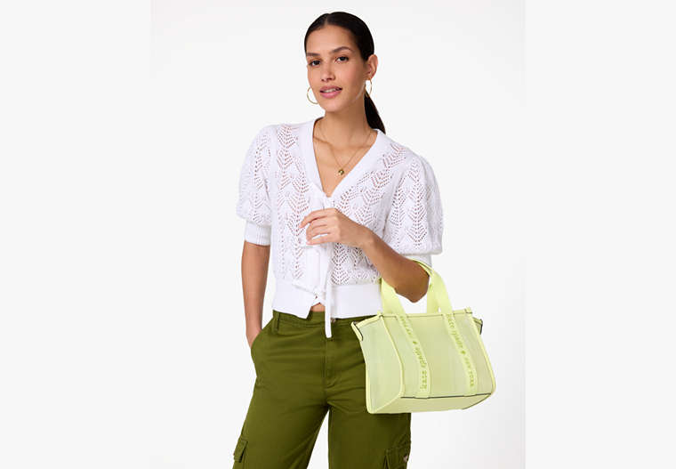 Kip Mesh Small Tote Melon Rind Melon Rind