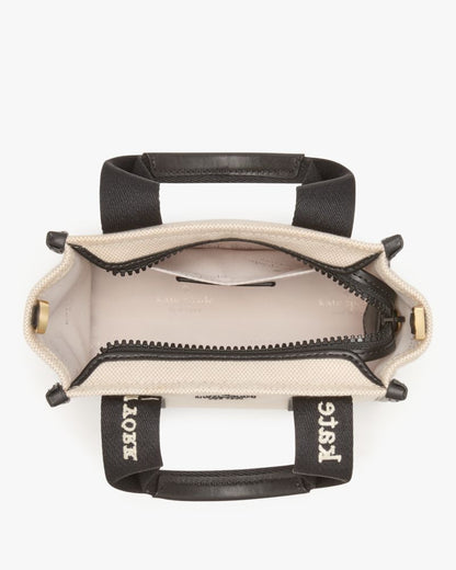 KateSpade Kip Canvas Mini Tote Bag Natural Multi