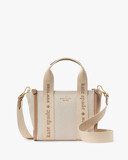 KateSpade Kip Canvas Mini Tote Light Fawn Multi