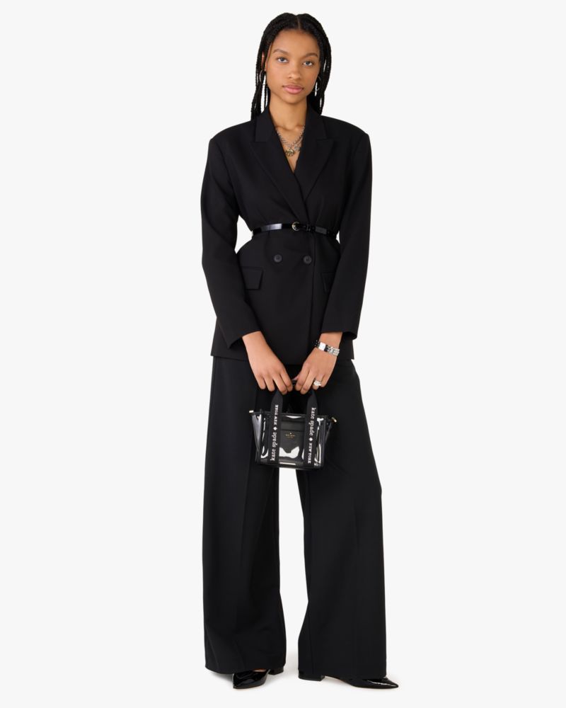 KateSpade Kip Clear Mini Tote Black