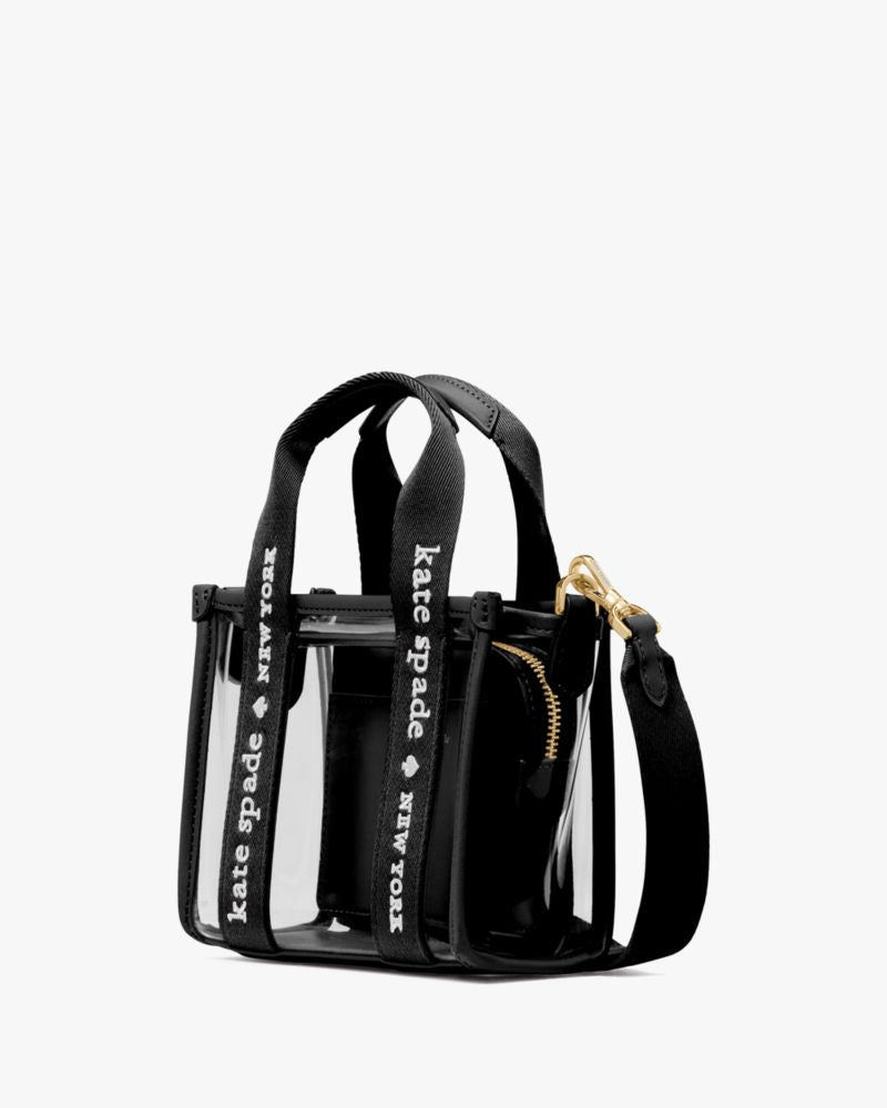 KateSpade Kip Clear Mini Tote Black