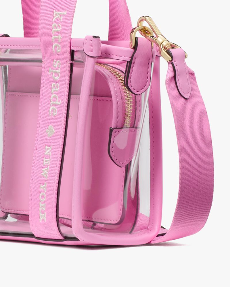 KateSpade Kip Clear Mini Tote Surf Pink