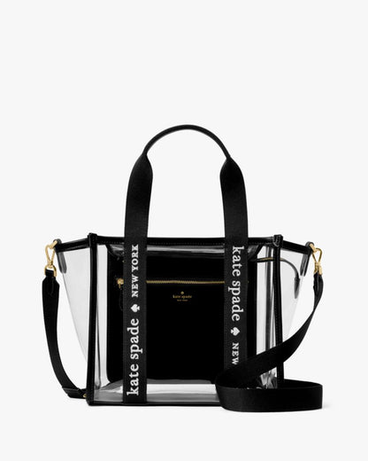 KateSpade Kip Clear Small Tote Black