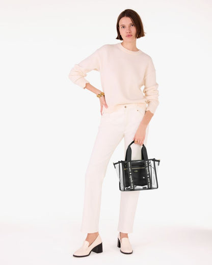 KateSpade Kip Clear Small Tote Black