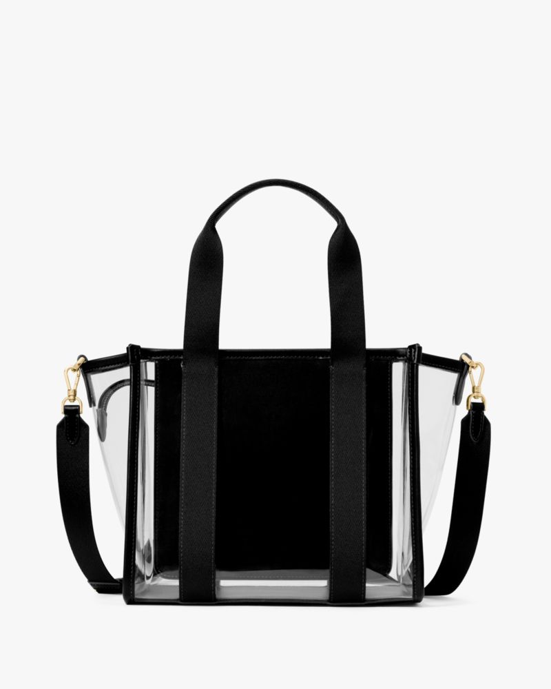 KateSpade Kip Clear Small Tote Black