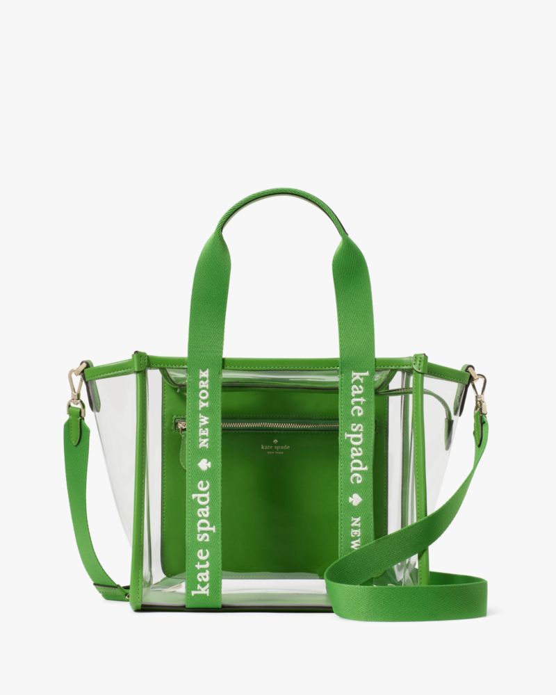 KateSpade Kip Clear Small Tote KS Green